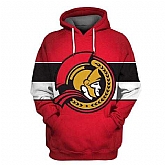 Senators Red All Stitched Hooded Sweatshirt,baseball caps,new era cap wholesale,wholesale hats